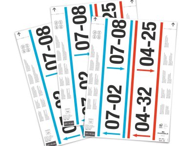 Etiquetas 297x74 mm microperforadas