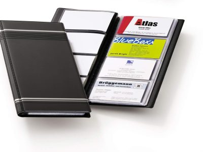 album tarjetero antracita con bordes plateados