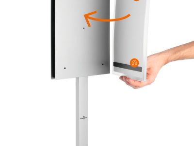atril informativo de pie outdoor A3 facil colocacion