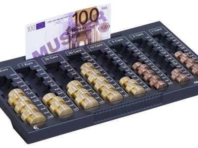 bandejas portamonedas para caja