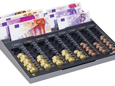 bandejas portamonedas para caja de monedas de metal