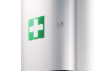 botiquin first aid box L incluye kit primeros auxilios