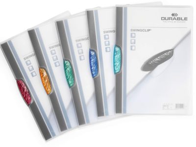 carpetas con pinzas A4 transparentes para archivo baratas