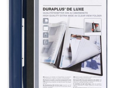 carpetas fastener de luxe A4 azul oscuro baratas
