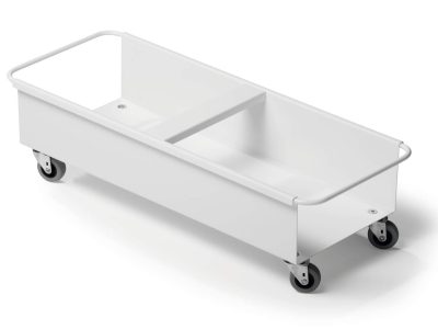 carrito para 2 unidades de cubos de basura rectangular 40L