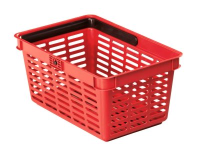 cesta de compra roja