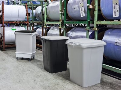 Papelera DURABIN® ECO 90L cuadrado