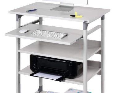 estacion de trabajo regulable para ordenador con repisa