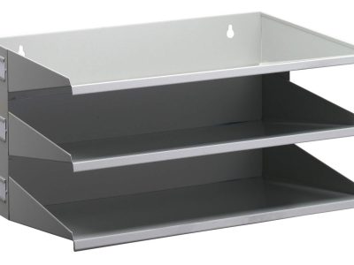 estanterias clasificadoras 3 bandejas gris