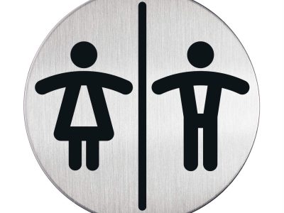 etiqueta para puerta mixto acero inoxidable