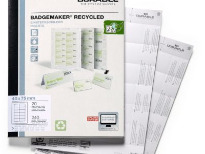 etiquetas para rotulacion portanombres recicladas