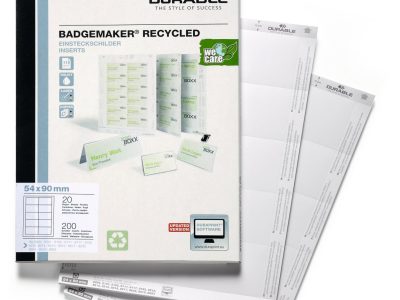 etiquetas recicladas portanombres muy baratas durable
