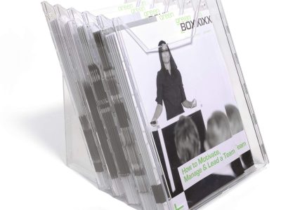 expositor de folletos A4 transparentes baratos