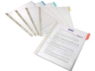 funda clasificadora para documentos A4 perforacion lateral