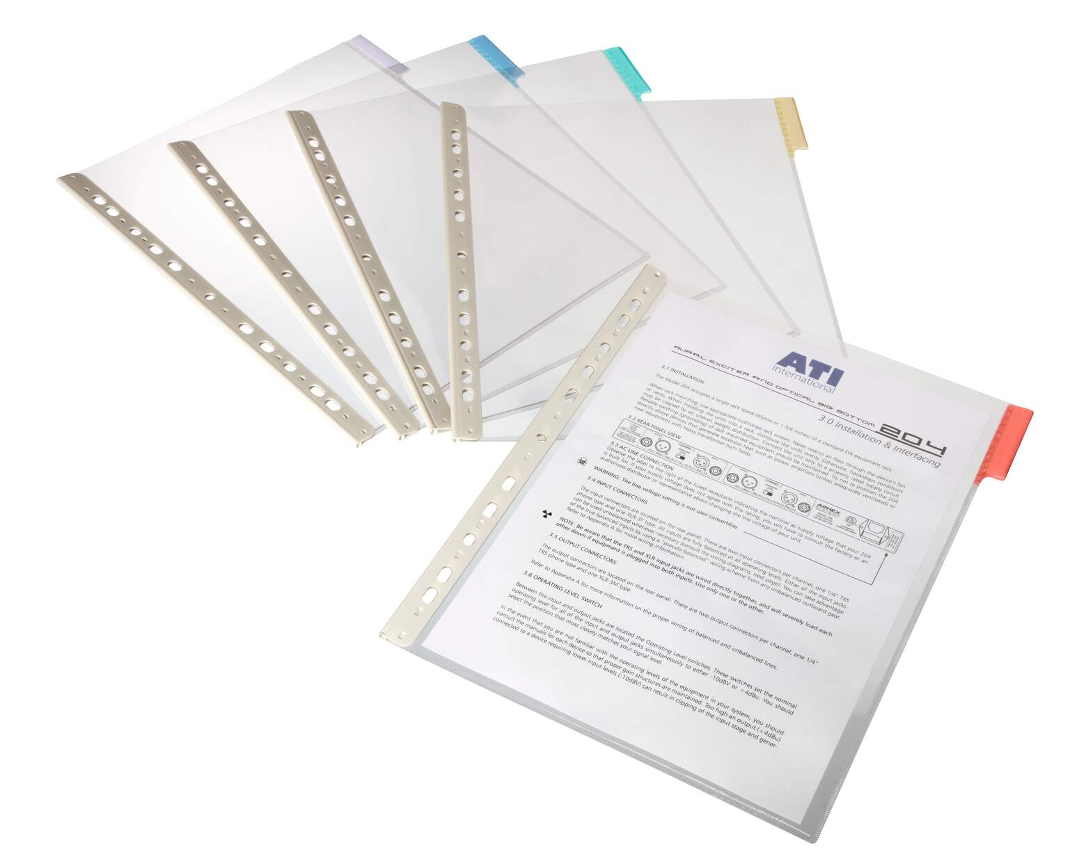 funda clasificadora para documentos A4 perforacion lateral