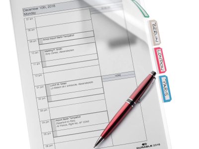 fundas clasificadoras con 3 divisores transparente