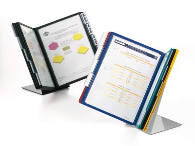 fundas clasificadoras para expositor de mesa negro
