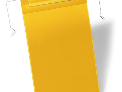 fundas de identificacion con alambres flexibles amarillas
