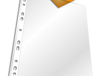 fundas portadocumentos transparentes con agujeros