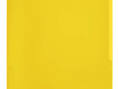 fundas transparentes de colores para documentos amarillos