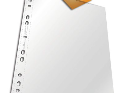 fundas transparentes recicladas perforadas para documentos economicas