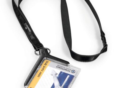 identificador con cinta de luxe para tarjeta negra