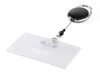 identificador con cordon extensible para portanombres