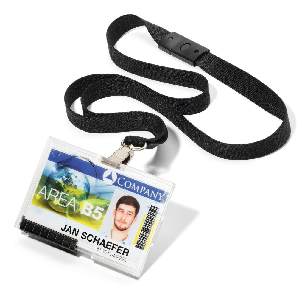 Lanyards Portatarjetas con cinta téxtil para 1 tarjeta 10 uds