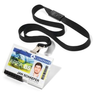 lanyards con cinta negra para una tarjeta baratos