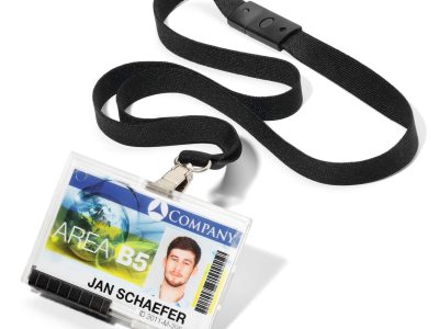 lanyards con cinta negra para una tarjeta baratos