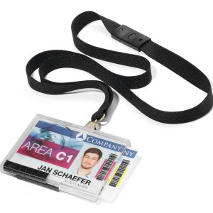 lanyards identificadores baratos con cinta para 2 tarjetas