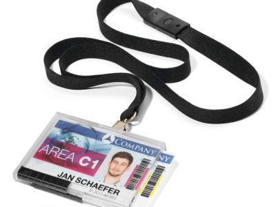 lanyards identificadores baratos con cinta para 2 tarjetas