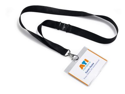 lanyards negros para portanombres 60x90 baratos
