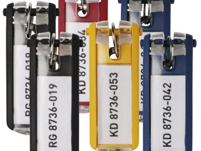 llaveros key clip espacio para etiquetas multicolor