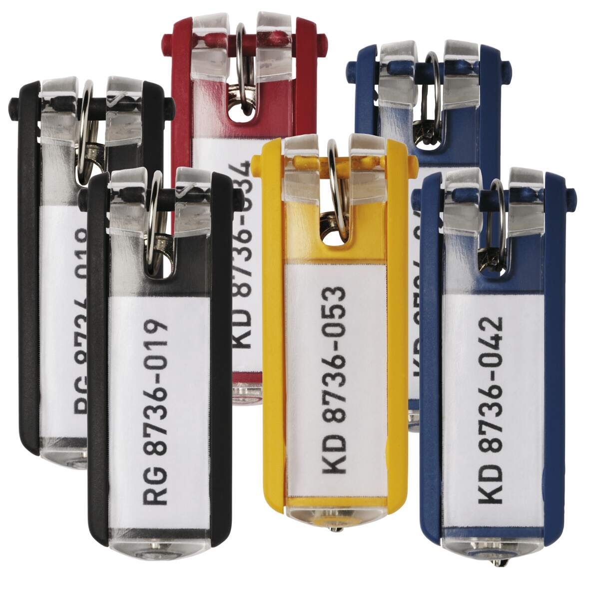 llaveros key clip espacio para etiquetas multicolor