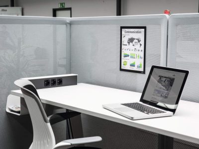 marco informativo metalico plateado duraframe oferta
