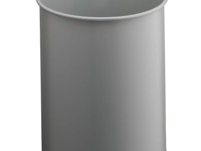 papelera-de-acero-gris-circular-15L