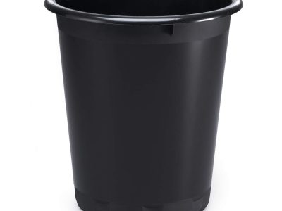 papelera negra circular 13 L