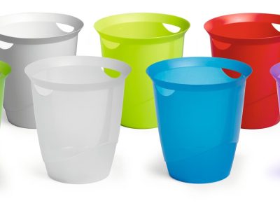 Papelera circular con asas de 16L