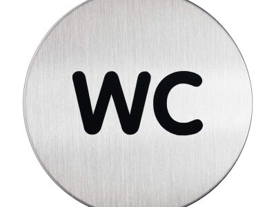 pegatina de acero para wc