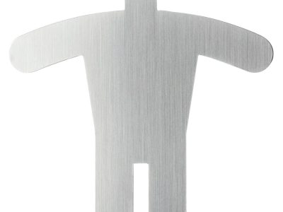 pegatina de puerta acero inox para wc hombres barata