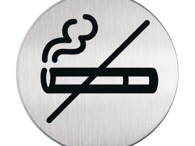 pegatina para puertas de acero prohibido fumar