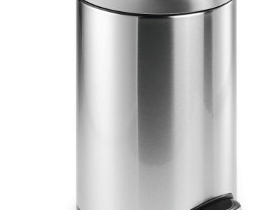 pepelera con pedal acero inoxidable 12L practica