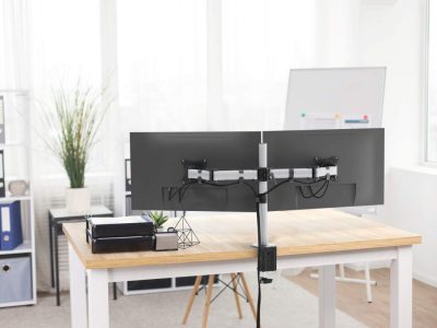 Soporte de monitor para escritorio SELECT para 2 pantallas